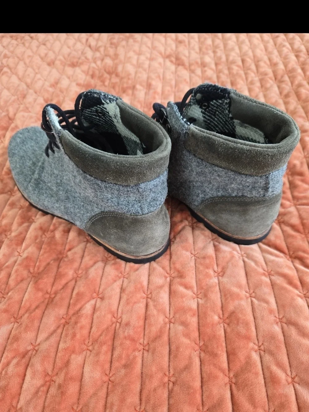 Woolrich Gray Wool Chukka Beebe Mens 9 Boots Xlnt.cond. Classic Style